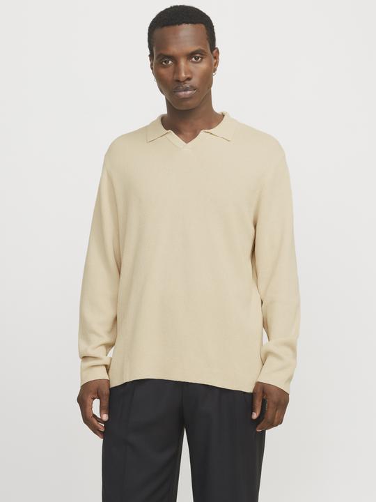 Actual product image Jack & Jones Jprwason Knit Split Neck Styd Aw24 (L)