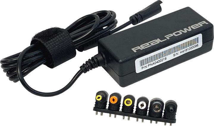 Immagine prodotto RealPower Alimentatore NBB UNA-40 al dettaglio 40W DC 19V 2.1 Amp 87 Efficienza massima compatibile con tutti (40 W)