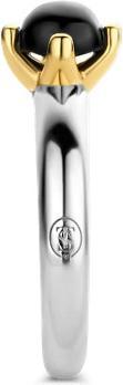 Immagine prodotto Ti Sento Milano Anello con onice bicolore placcato oro 12126BO (56, 925 Argento)