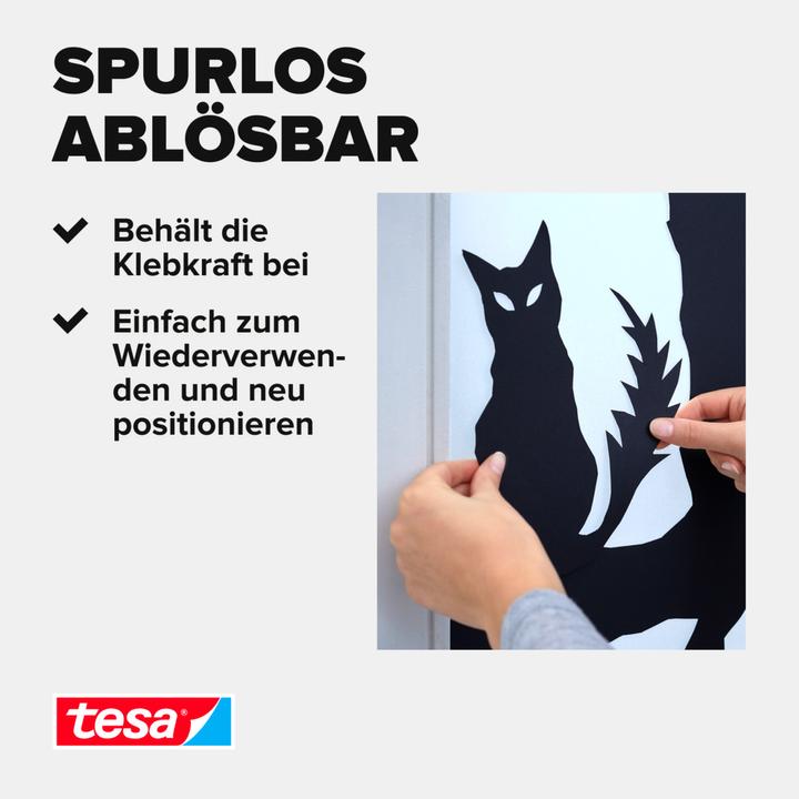 Produktbild tesa TACK doppelseitige Klebebads, transparente Klebestreifen (0.02 kg)