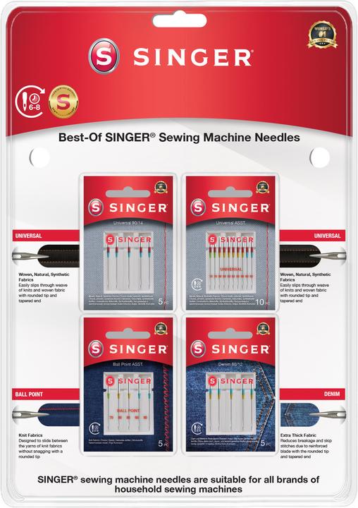 Produktbild Singer 250088002 sewing needle 25 pc(s) Sewing machine Needle set