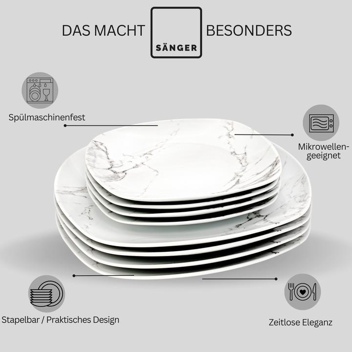 Produktbild Sänger Geschirr Kombiservice Bilgola Marmor (36 Stück)