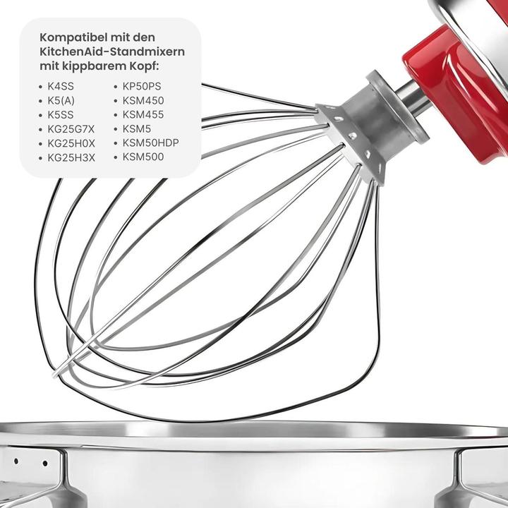 Produktbild Hermex Alternativer Schneebesen K5AWW für KitchenAid Schwingbesen Rühraufsatz
