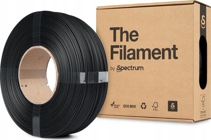 The Filament ReFill PETG CF 1.75mm BLACK 1kg (PETG, 1.75 mm, 1000 g, Black)