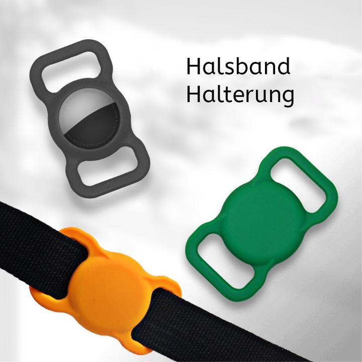 Produktbild Ueli Express Silikon Hunde und Katzen Halsband Halterung für Apple AirTag Schwarz
