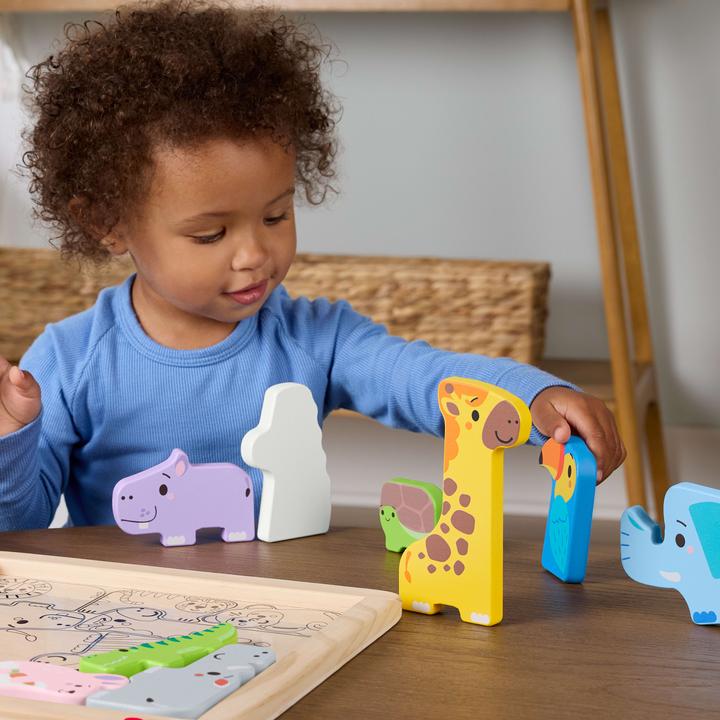 Actual product image Fisher-Price 2-in-1 Tierwelt aus Holz (13 pieces)