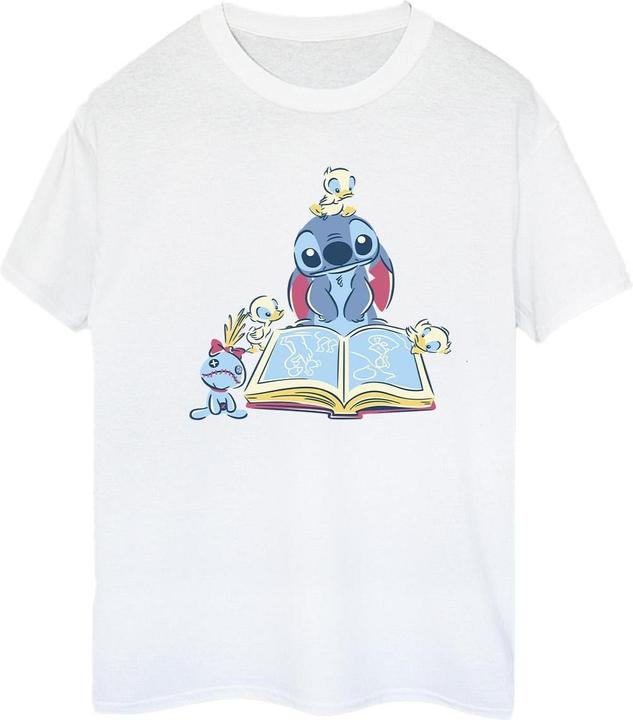 Disney Lilo & Stitch Reading A Book TShirt (M)