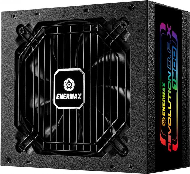 Actual product image Enermax Revolution D.F. X ARGB ATX3.0 PCI-e 5.0 Gaming PC Power Supply 1200W 80Plus Gold Full Modular 2X (1200 W)