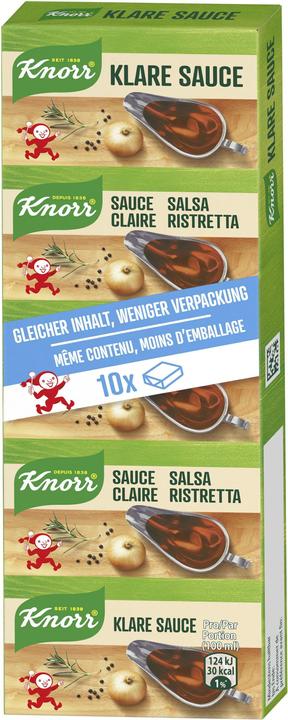 Produktbild Knorr Klare Sauce Würfel Stange, ideal zu portionieren, für Suppe & Saucen (93 g)