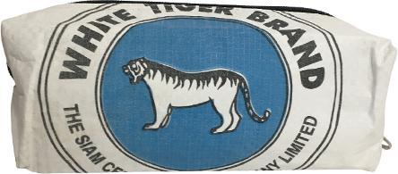 Produktbild Bekos Upcycling - Schreibzeug-Etui aus recycelten Zementsäcke White Tiger