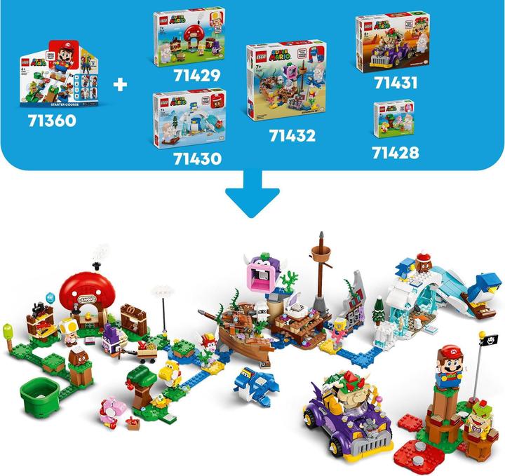 Actual product image LEGO 71430 Snow adventure with the penguin family - extension set (71430, LEGO Super Mario)