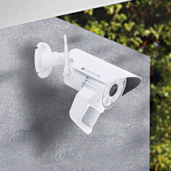 Actual product image VisorTech Surveillance camera with LED light and PIR sensor (1280 x 720 pixels)