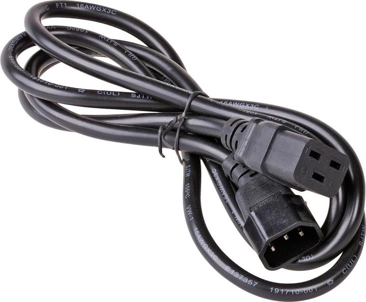 Produktbild Akyga Strom Anschlusskabel (1x Kaltgeräte-Buchse C19 - 1x Kaltgeräte-Stecker C14 (1.80 m)