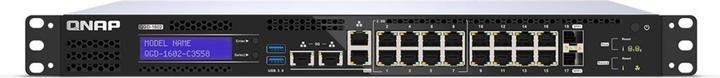 Produktbild QNAP QGD-1602-C3558-8G Smart Edge Switch mit 2,5 GbE und 10 GbE Fähigkeit (18 Ports)