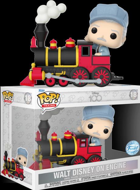 Image du produit Funko POP! Trains Disney 100e Walt Disney on Engine Exclusive
