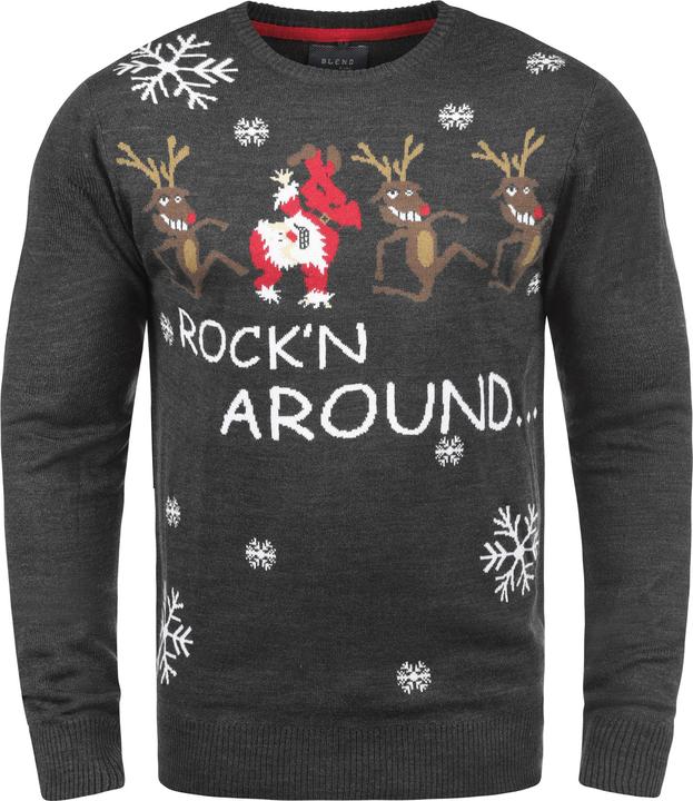 Image du produit Blend Rudolph Pull En Maille De Noël Pull-Over Tricot Pour Homme Avec Encolure Rond (S)