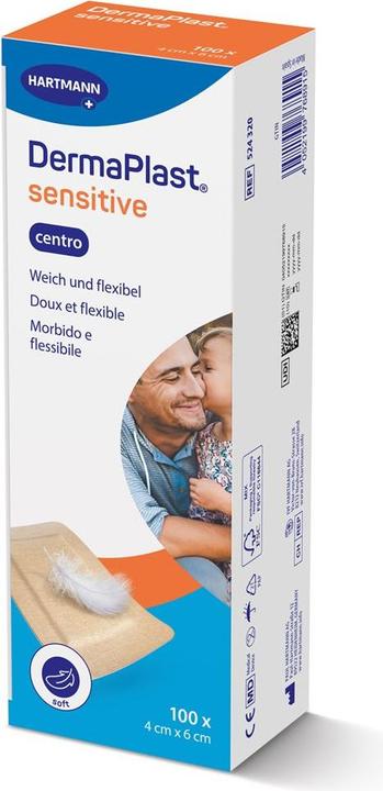 Actual product image DermaPlast Sensitive hautfarbig (100 x)