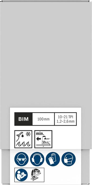 Actual product image Bosch Professional Zubehör PRO Metal thick and thin T123XF jigsaw blade, 100 mm, 100 pcs.