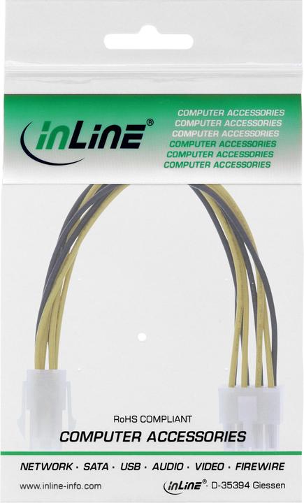 Produktbild NZXT Inline Strom Adapter 4Pol ATX 1.3 zu 8Pol ATX 2.0