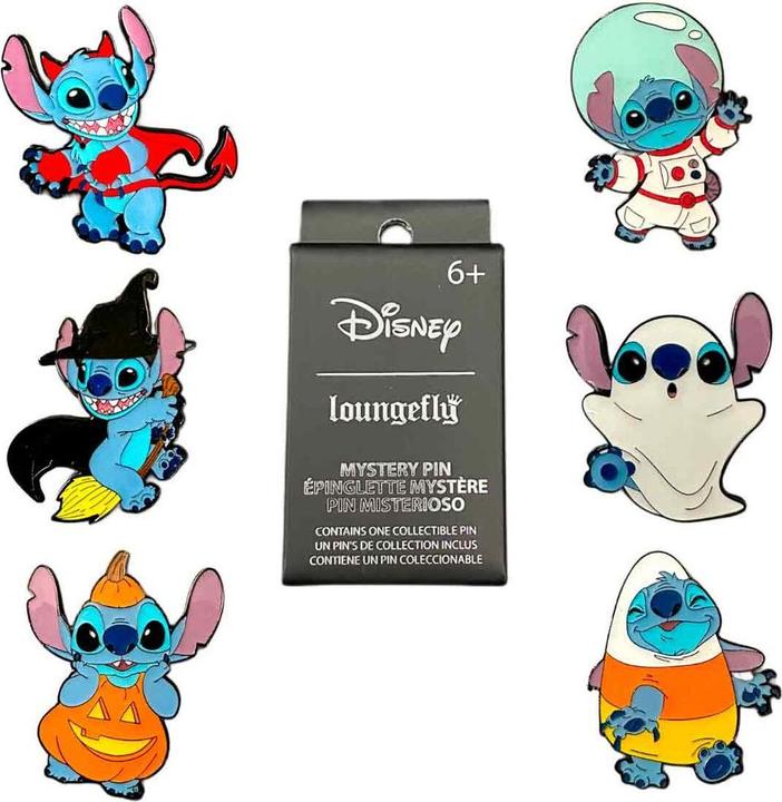 Actual product image Funko Blind Box Enamel Pin Disney Stitch Halloween 1 pc. assorted