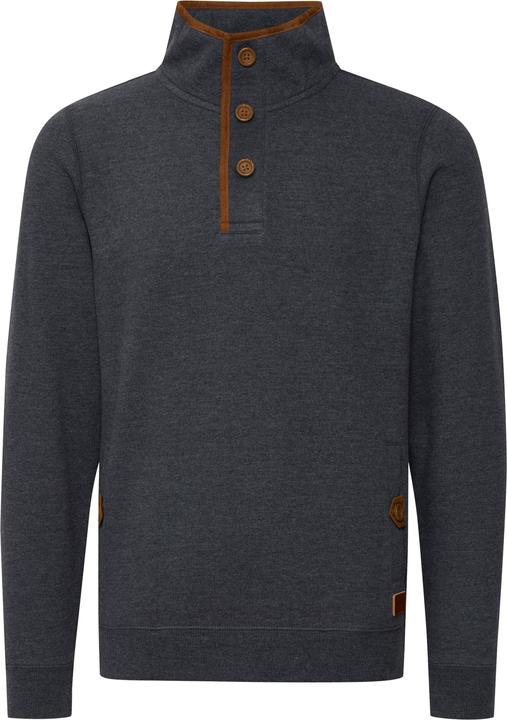 Actual product image Blend Achlias Men's Sweatshirt Sweat Shirt Jumper With High-Neck Buttons And Pockets (XXL)