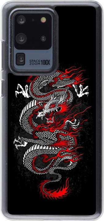 Produktbild PhoneLook Hülle transparent Japanese style Dragon Tattoo Red Black (Samsung Galaxy S20 Ultra)