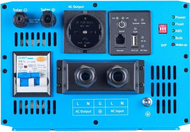 Immagine prodotto Ective Inverter SSI 15 PRO 1500W/12V 4in1 ad onda sinusoidale con circuito di priorità di rete