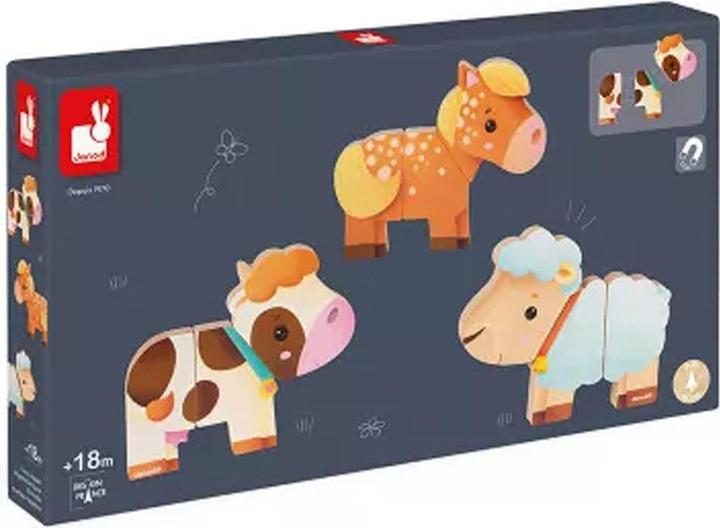 Actual product image Janod Magnetic figures farm animals