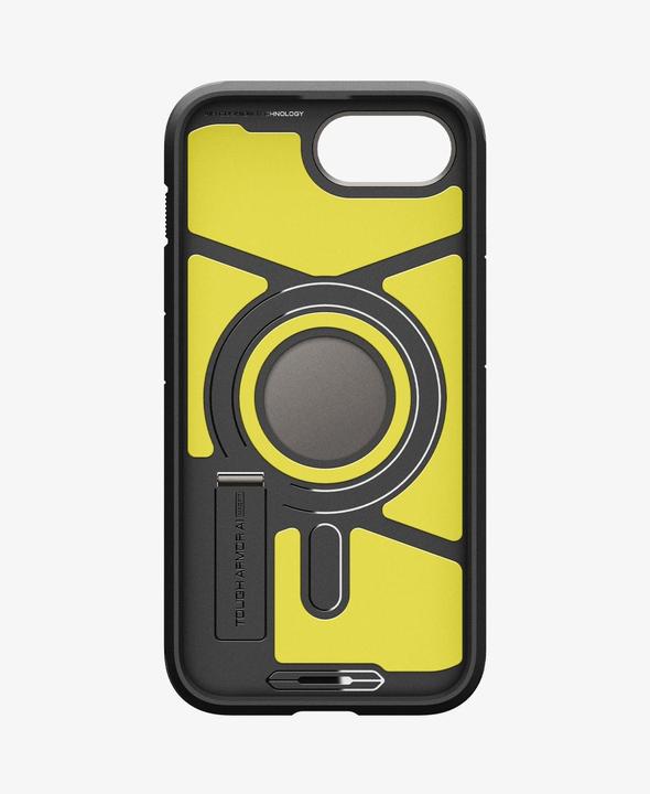 Produktbild Spigen Tough Armor Case with MagSafe for iPhone 16e with Stand - Gray (Apple iPhone 16e)