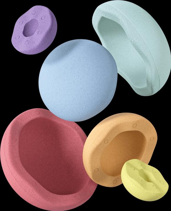 Produktbild Stapelstein Inside Rainbow Pastel 6er Set - (violet/light blue/mint/light yellow/light orange/light