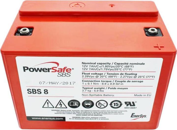 Produktbild Hawker Energy Akku Hawker 12SBS8 PowerSafe mit M4 Schraubanschluss (12 V, 7 Ah)
