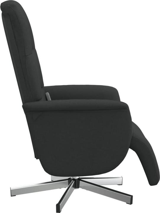 Actual product image VidaXL Massage chair with footrest black fabric, colour