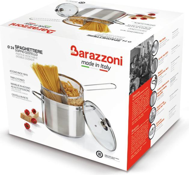 Image du produit Barazzoni Bol à spaghettis (24 cm, Casserole, Acier inoxydable)
