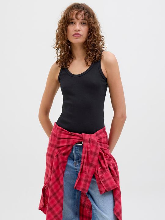 Actual product image JJXX Jxfrida Sl U-Neck Top Jrs Ln (M)