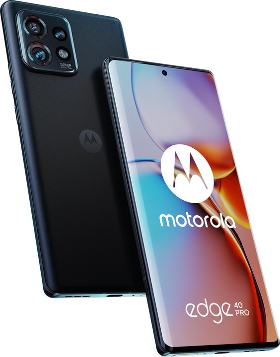 Motorola Edge 40 Pro (256 Go, Quartz noir, 6.67", SIM + eSIM, 50 Mpx, 5G)