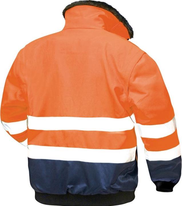 Immagine prodotto Norway Giacca da pilota ad alta visibilità 4-in-1 arancione/navy, taglia S (S)