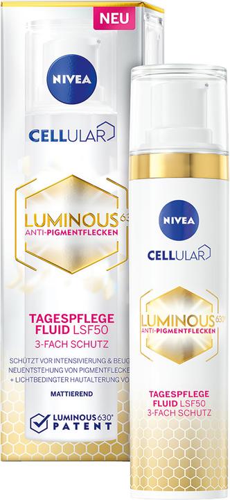 Actual product image NIVEA Cellular Luminous630 Anti-Pigment Stain (40 ml, Face fluid, SPF 50)
