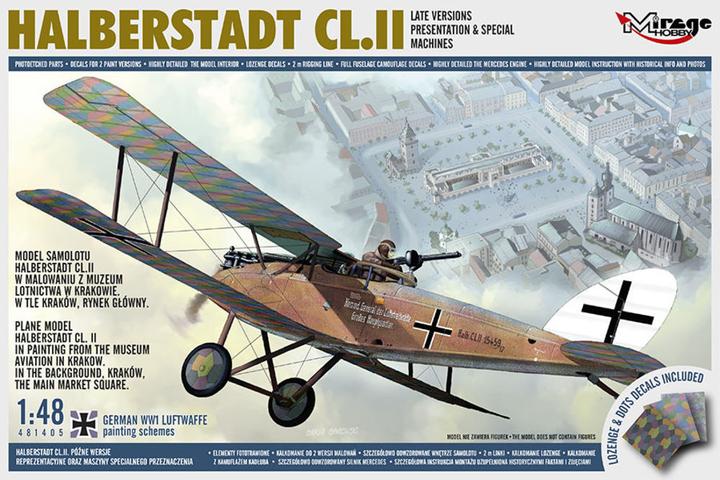 Actual product image Mirage Hobby Halberstadt Cl.Ii,Late Versions Presentation & Special Machines
