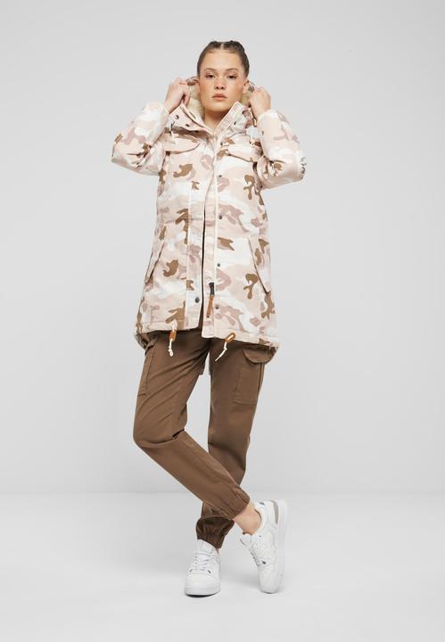 Actual product image Brandit Women's Marsh Lake Parka size M colour candy/camouflage pattern (M)