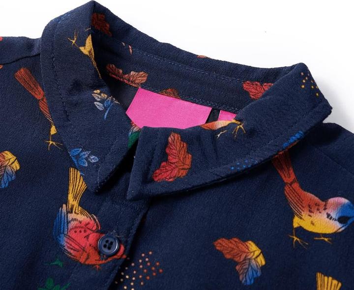 Immagine prodotto VidaXL Abito da bambino con maniche lunghe blu navy (140)