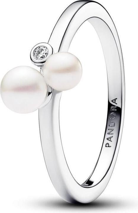Pandora Ring Duo Treated Freshwater Cultured Pearls