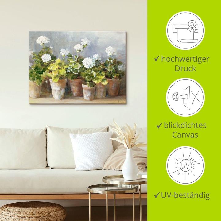 Immagine prodotto Artland Gerani bianchi B2HY (120 x 90 cm)