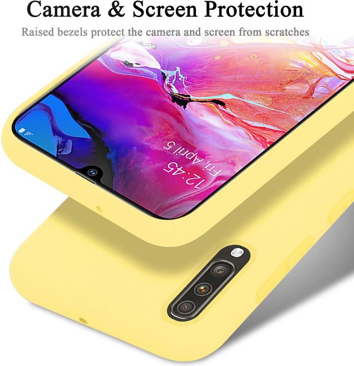 Actual product image Cadorabo TPU Liquid Silicone Case Cover (Samsung Galaxy A70, Samsung Galaxy A70S)