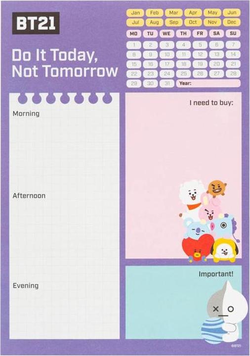 Image du produit Line Friends BT21 - Agenda journalier A5 (A5)