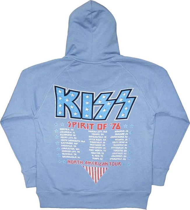 Immagine prodotto KISS Americana Felpa con Cappuccio Stampa posteriore Adulto Unisex (XL)