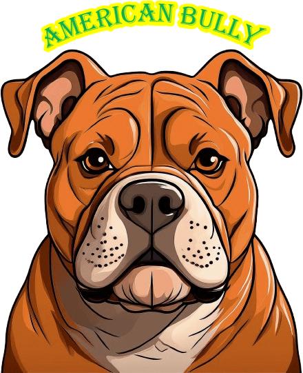 Produktbild Bügelbilder Bügelbild American Bully