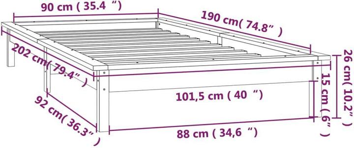 Produktbild VidaXL Rog (90 x 190 cm)