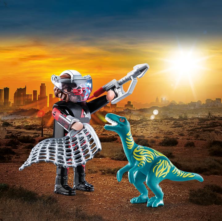 Immagine prodotto Playmobil 70693 DuoPack Velociraptor vs Poacher (70693)