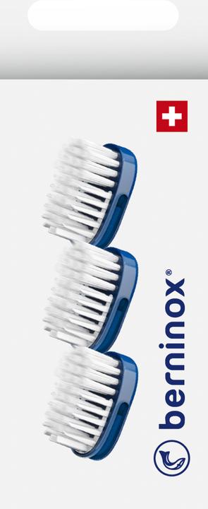 Berninox Ersatz-Zahnbürstenköpfe ozeanblau medium 3 Stk (3 x)