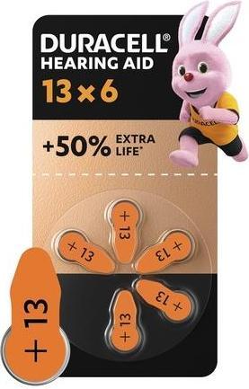 Produktbild Duracell Batterie Hörgeräte EasyTab 13 (PR48) NEU 6St. (6 Stk., PR48, 290 mAh)